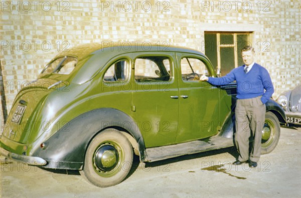 1937 Ford Modell 78 Fordor DeLuxe V8 Auto, UK fotografiert um 1961