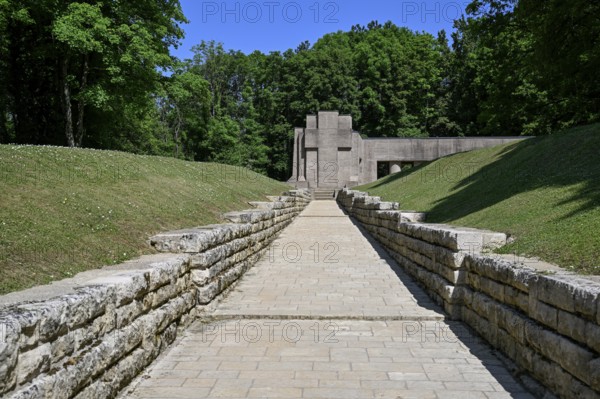 Tranchée des Baïonnettes memorial to the fallen in the First World War, near Verdun, Grand Est