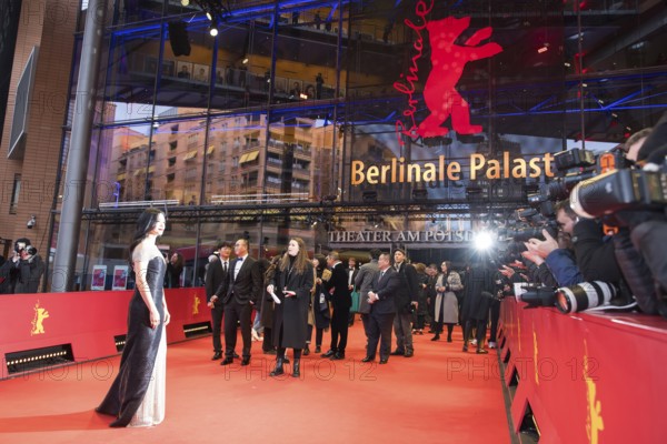 Yao Chen on the red carpet in front of the award ceremonies of the 75th Berlinale at the Theater am