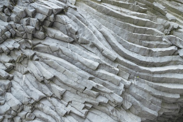 Rock formations, Alcantara gorge, Castiglione di Sicilia, Sicily, Italy, Europe