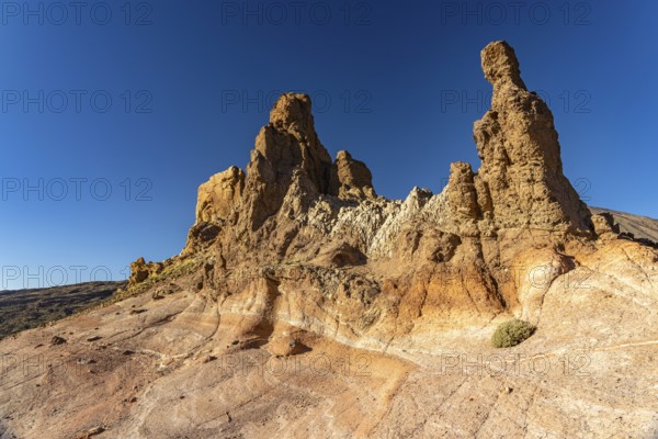 Roques de Garcia rock formation in Teide National Park, Tenerife, Canary Islands, Spain, Europe