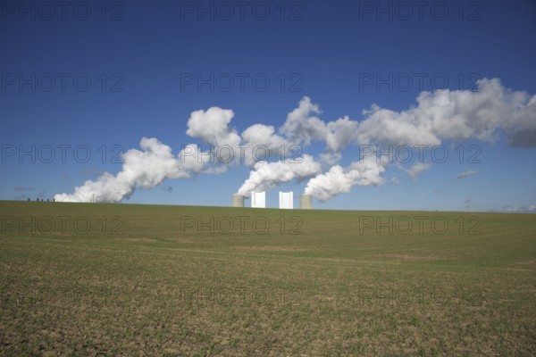 Neurath power plant, a base-load power plant operated by RWE PowerAG using lignite in