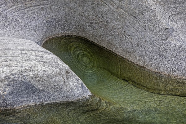 Rocks, rock structures, Verzasca River, near Lavertezzo, Verzasca Valley, Valle Verzasca, Canton