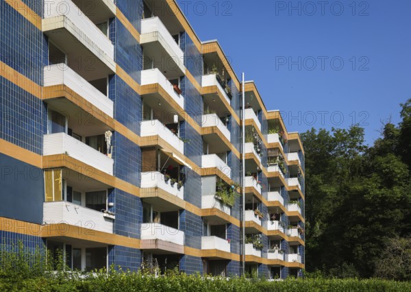 Block of flats, apartment block, rental flats, Wetter an der Ruhr, Ruhr area, North