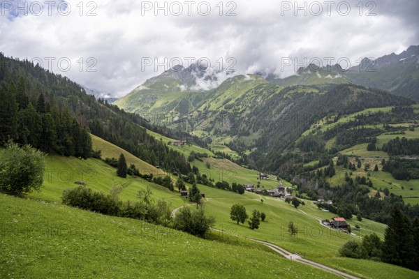 Mountain valley, Virgental, Hohe Tauern, East Tyrol, Tyrol, Austria, Europe