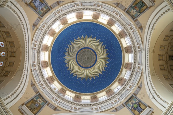 Dome of the Karl Borromäus Church at the Vienna Central Cemetery, Vienna, Austria, Europe