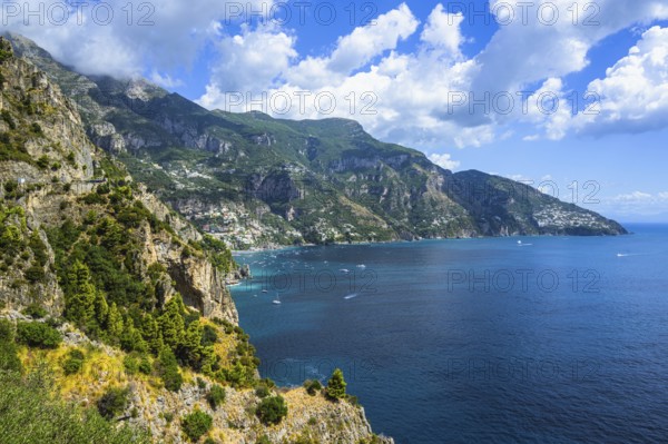 Amalfi Drive, Amalfi Coast, Positano, Italy, Europe
