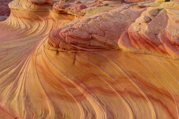 The Second Wave, dramatic sandstone formation with undulating patterns and intense shades of red