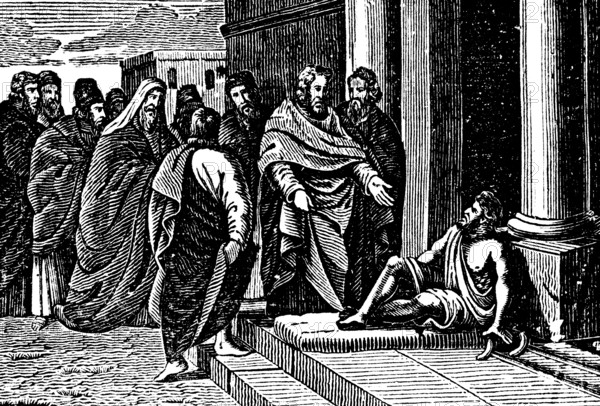 On his missionary journey, Apostle Paul heals a lame man in the pagan city of Lystra, unbelieving