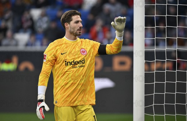 Goalkeeper Kevin Trapp Eintracht Frankfurt SGE (01) PreZero Arena, Sinsheim, Baden-Württemberg,