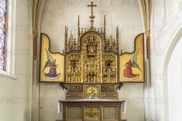 Altar of the Catholic parish church of St Peter and Paul in Straelen, North Rhine-Westphalia,