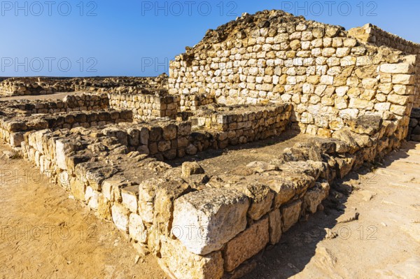 Ancient archaeological site of Sumhuram, near the city of Taqah, Dhofar Province, Arabian