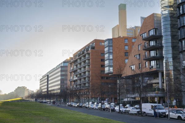 Modern office and residential building, Tilla-Durieux-Park, Potsdamer Platz, Berlin-Mitte, Berlin,