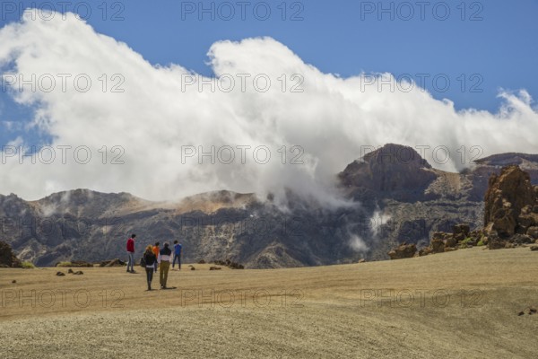 Volcanic landscape, plateau, Parque Nacional de las Cañadas del Teide, Teide National Park, UNESCO