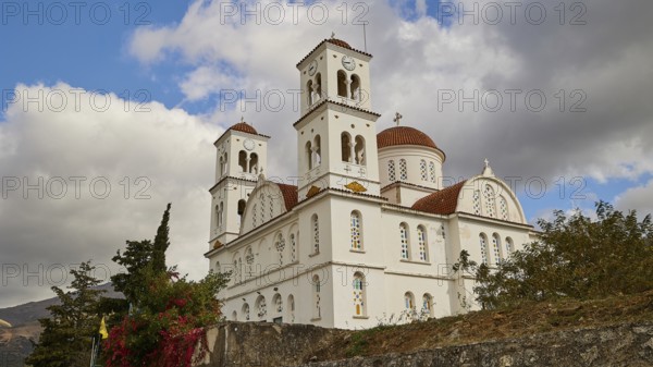 Church of the Resurrection, Analipseos Church, White Church with several domes and towers under a