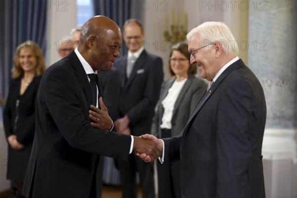 Phumelele Stone Sizani South Africa is received by Frank-Walter Steinmeier (President of the