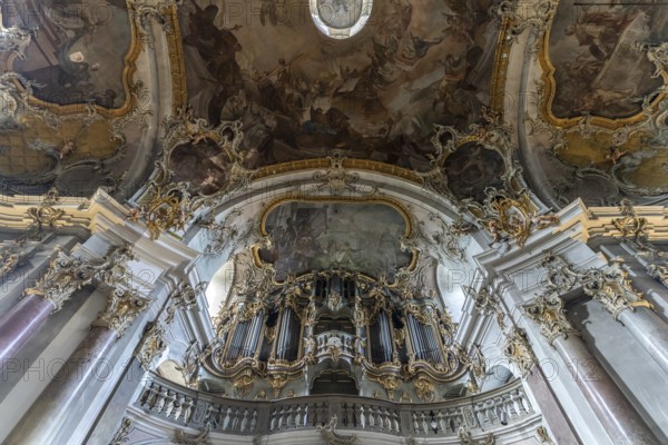 Organ in the interior of the Pilgrimage Church of the Visitation of the Virgin Mary / Käppele on