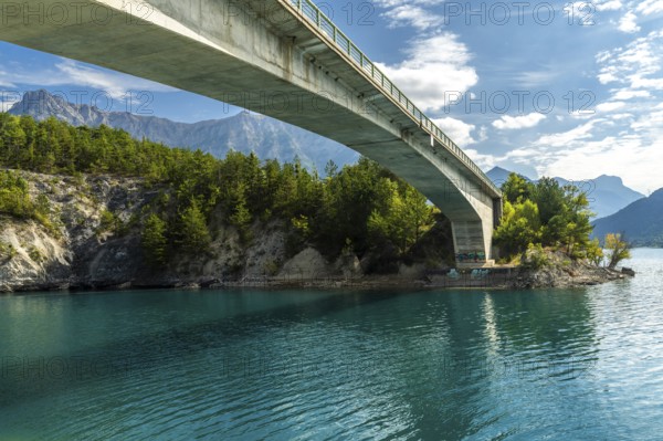 France, French Maritime Alps, region Provence-Alpes-Côte d'Azur, Département Haute Alpes, bridge at