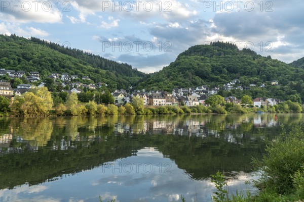 Sehl district on the Moselle in Cochem, Rhineland-Palatinate, Germany, Europe