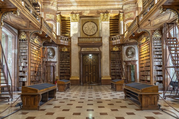 State Hall of the Austrian National Library in Vienna, Austria, Europe