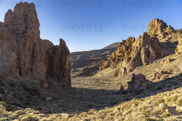 Teide National Park at the Roques de Garcia rock formation, Tenerife, Canary Islands, Spain, Europe