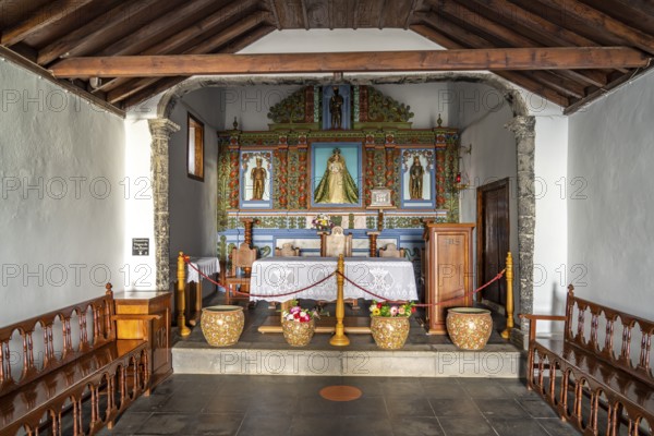 Interior of the Ermita Virgen de los Reyes, El Hierro, Canary Islands, Spain, Europe