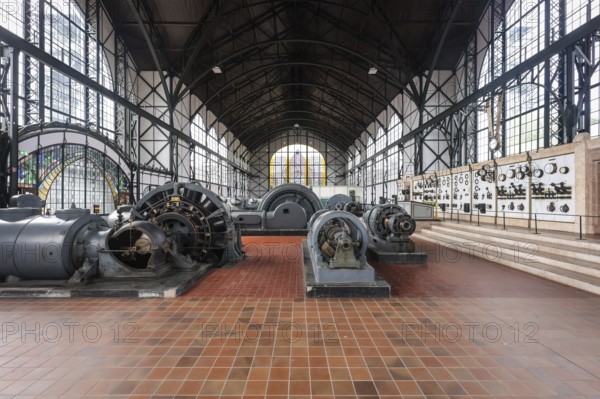 Dortmund, North Rhine-Westphalia, Germany - Machine hall. LWL Zollern Colliery Industrial Museum.