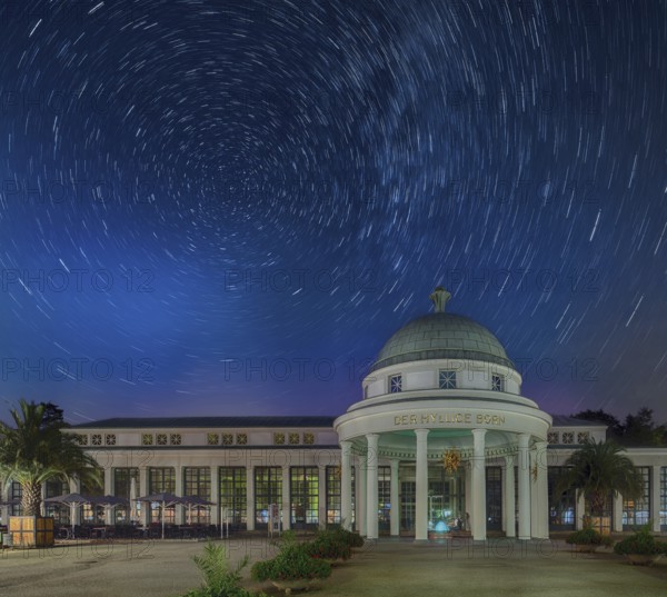 The Hyllige Born night long exposure starry sky Bad Pyrmont Germany