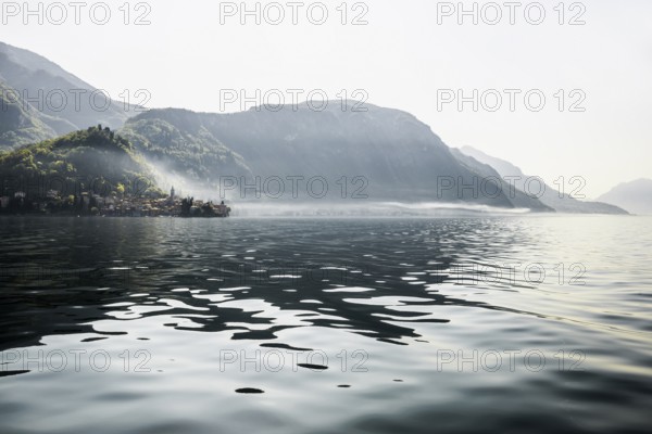 Picturesque village by the lake, morning mood, spring, Varenna, Province of Lecco, Lake Como, Lago