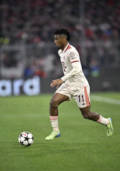 Kingsley Coman FC Bayern Munich FCB (11) Action on the ball, Champions League, Allianz Arena,