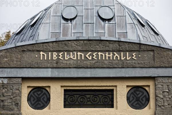 Nibelungenhalle, domed building based on an idea by Hermann Hendrich, Königswinter, North