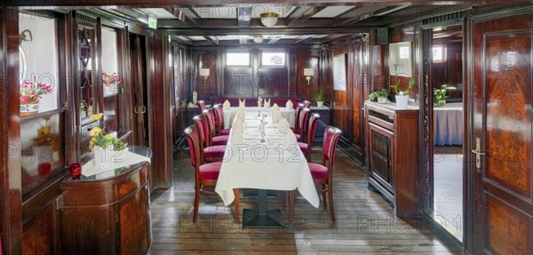 Officers' Mess Sailing Ship Seute Deern Tall Ship Museum Bremerhaven Germany