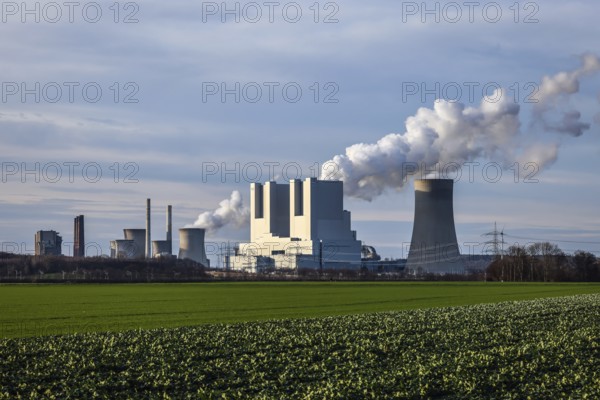 Grevenbroich, North Rhine-Westphalia, Germany, RWE Power AG Neurath power plant, lignite-fired