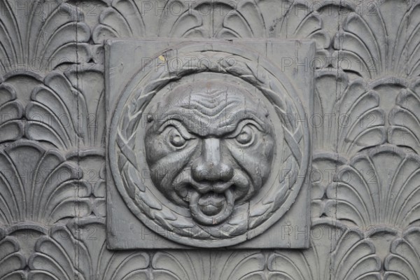 Door knocker in Aalborg, Jutland, Denmark, Scandinavia, Europe