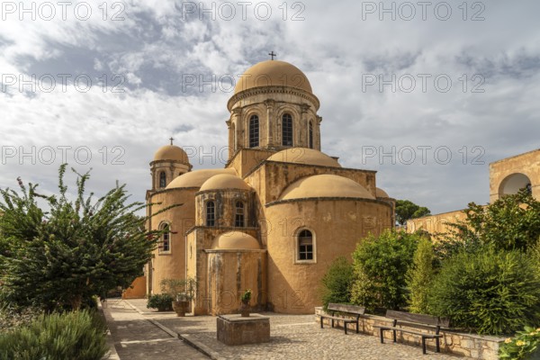 The Agia Triada Monastery on the Akrotiri Peninsula, Chania, Crete, Greece, Europe