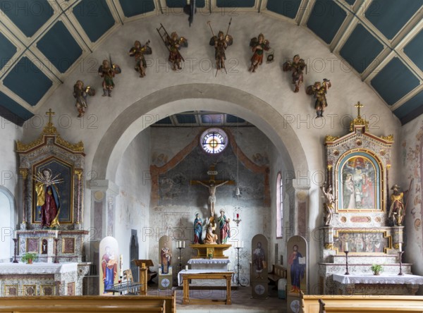 Chancel, Roman Catholic Church of the Holy Cross on the Büel, the so-called Büelkirche in Weesen,