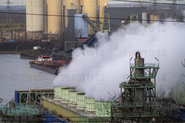 Fan systems, cooling towers of the chemical plants on the white side of the Schwelgern coking