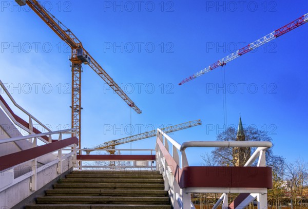 Construction site Neue Nationalgalerie, Museum of the 20th century, Potsdamer Straße, Berlin,