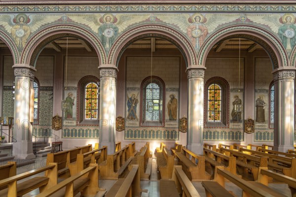 Interior of the Church of St Peter and Paul in Lahr/Black Forest, Baden-Württemberg, Germany,