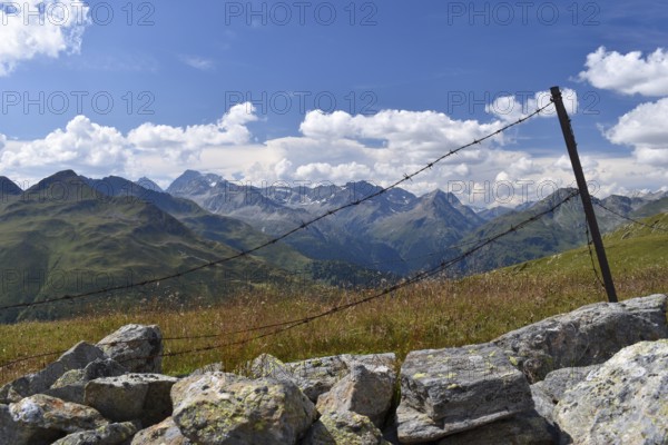 View from the Langschneid to the Hochgall, East Tyrol, Austria, Europe