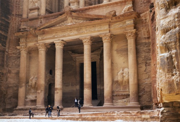 The Treasury building at the archaeological site of Petra, Jordan, 1998, Asia