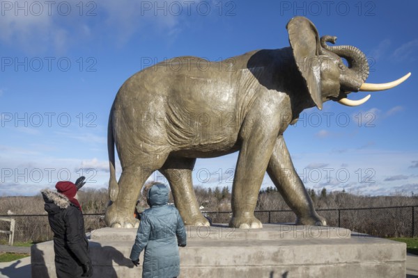 St. Thomas, Ontario, Canada - The Jumbo the Elephant Monument. Jumbo was a famous circus elephant