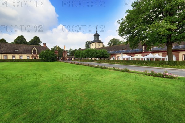 Former Corvey Abbey and Castle, farm buildings, the Carolingian westwork and the Civitas Corvey,