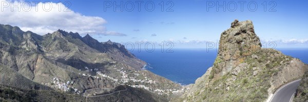 Atlantic coast near Taganana, Tagana valley, Barranco de la Iglesia, Anaga mountains, Las Montanas