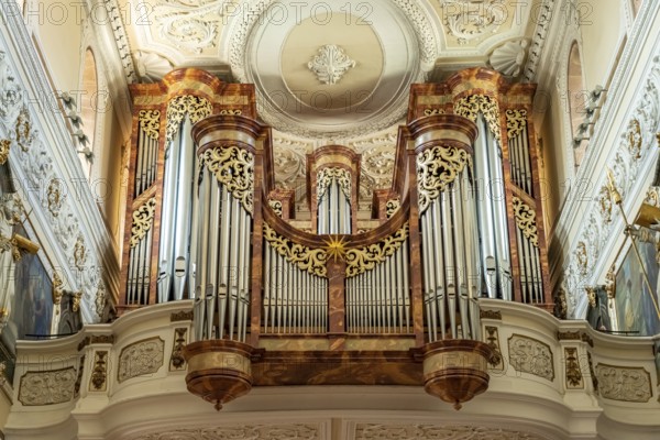Church organ of Villingen Minster Cathedral of Our Lady, Villingen-Schwenningen, Black Forest,