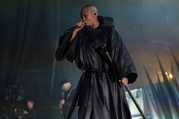 Deborah Anne Dyer aka Skin, singer of Skunk Anansie, live at the Columbiahalle in Berlin on
