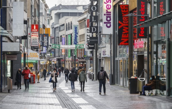 Cologne, North Rhine-Westphalia, Germany - Cologne city centre in times of the corona crisis during
