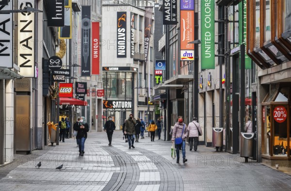 Cologne, North Rhine-Westphalia, Germany - Cologne city centre in times of the corona crisis during