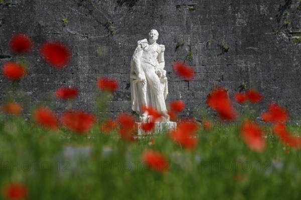 Statue of La Ronciere in front of the citadel of Verdun, Grand Est region, France, Europe