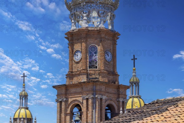 Puerto Vallarta church Parish Our Lady of Guadalupe near Malecon, beaches and historic city center.